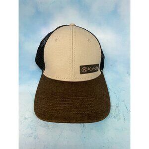 Kuboto K Products Headwear Tan and Dark Brown Mesh Adjustable Snapback Cap